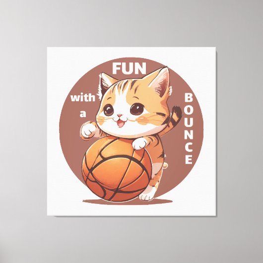 Toile basket-ball chat (Recto)