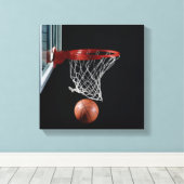Toile Basket-ball en cerceau (Insitu (Plancher de Bois))