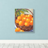 Toile Basket of Oranges Fruit Citrus Painting (Insitu (Plancher de Bois))