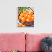 Toile Basket of Oranges Fruit Citrus Painting (Insitu(Salon))