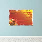 Toile Basketball Bar Mitzvah Bar Mitzvah Panneau d'ouver (Insitu (Plancher de Bois))