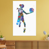 Toile Basketball Player (Insitu(Salon))