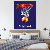 Toile Basketball Replace with Your Name (Insitu(Chambre))