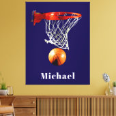 Toile Basketball Replace with Your Name (Insitu(Salon))