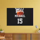 Toile Basketball Votre Nom (Insitu(Salon))