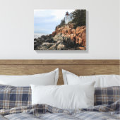 Toile Bass Harbour Head Lighthouse, Maine Canvas Imprime (Insitu(Chambre))