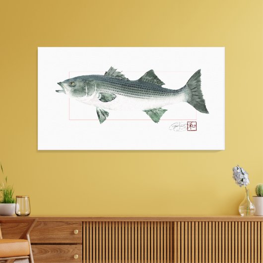 Toile Basse rayée en Numériquement couleur mappée (Insitu(Salon))