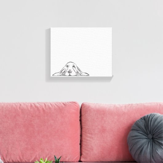 Toile basset blanc (Insitu(Salon))