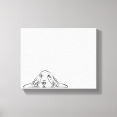 Toile basset blanc (Recto)