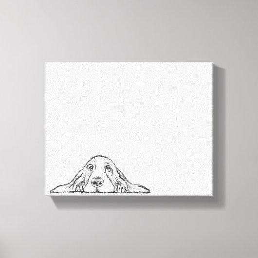 Toile basset blanc (Recto)