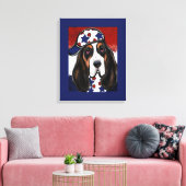 Toile Basset Hound (Insitu(Salon))
