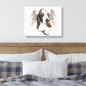 Toile Basset Hound Angel (Insitu(Chambre))