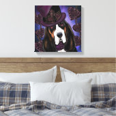 Toile Basset Hound STEAMPUNK (Insitu(Chambre))