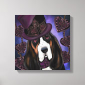 Toile Basset Hound STEAMPUNK (Recto)