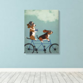Toile Basset Hound Tandem (Insitu (Plancher de Bois))