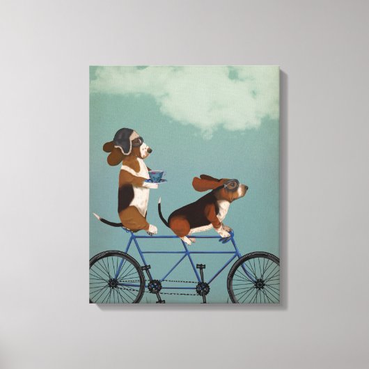 Toile Basset Hound Tandem (Recto)