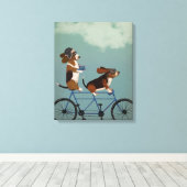 Toile Basset Hound Tandem (Insitu (Plancher de Bois))