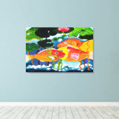 Toile Bassin à poissons rouges (Insitu (Plancher de Bois))