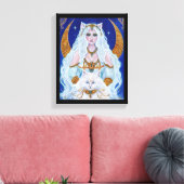 Toile Bastet Art de la déesse égyptienne par Renee Lavoi (Insitu(Salon))