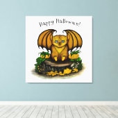 Toile Bat d'Halloween mignonne (Insitu (Plancher de Bois))