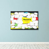 Toile BAT MITZVAH de la barre de carnet COMIC Connexion  (Insitu (Plancher de Bois))