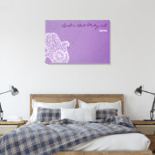 Toile Bat mitzvah Hemsa Canvas Connexion Carte-violet (Insitu(Chambre))