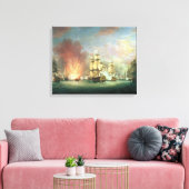 Toile Bataille au clair de lune : bataille au large du c (Insitu(Salon))