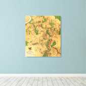 Toile Bataille d'Antietam - Guerre civile Carte panorami (Insitu (Plancher de Bois))