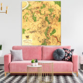 Toile Bataille d'Antietam - Guerre civile Carte panorami (Insitu(Salon))