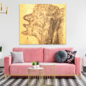 Toile Bataille d'Antietam - Guerre civile Carte panorami (Insitu(Salon))