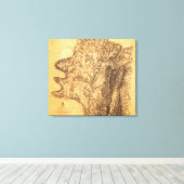 Toile Bataille d'Antietam - Guerre civile Carte panorami (Insitu (Plancher de Bois))