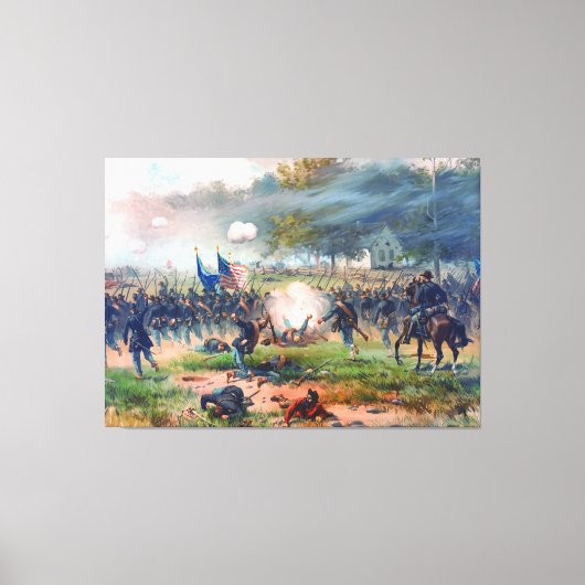 Toile Bataille d'Antietam Thure de Thulstrup 1887 Restau (Recto)