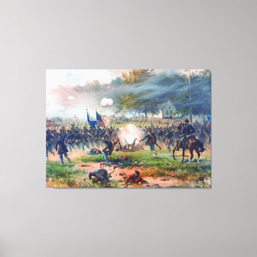 Toile Bataille d'Antietam Thure de Thulstrup 1887 Restau (Recto)