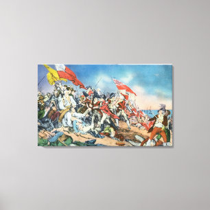 Toile Bataille de Bunker Hill Scene - Charlestown, MA