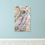 Toile Bataille de Chickamauga - Carte panoramique de la  (Insitu (Plancher de Bois))