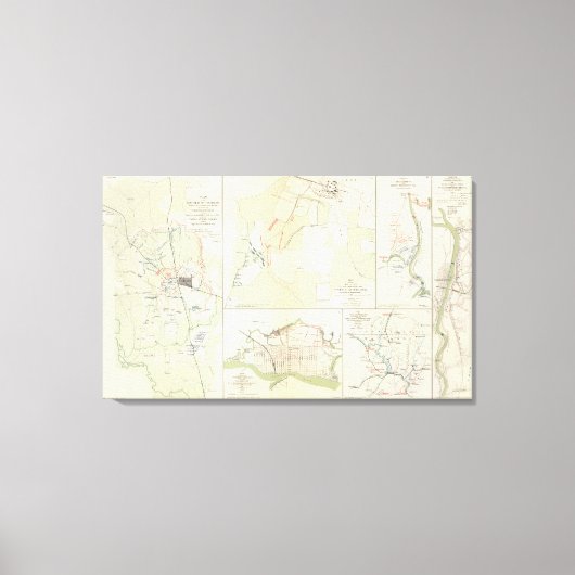 Toile Bataille de Corinth Iuka Bayou Fourche (Recto)