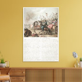 Toile Bataille de Fontenoy, 1745, gravée par Louis Le Co (Insitu(Salon))