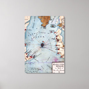 Toile Bataille de fort Sumter - guerre civile