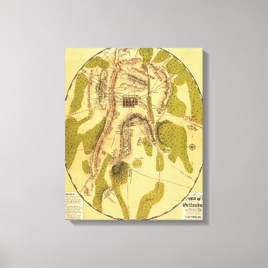 Toile Bataille de Gettysburg 3 (Recto)