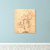 Toile Bataille de Gettysburg 8 (Insitu (Plancher de Bois))