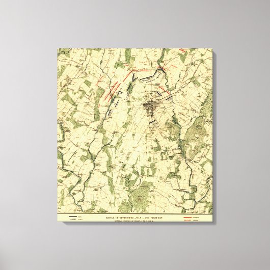 Toile Bataille de Gettysburg 9 (Recto)