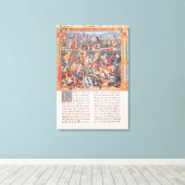 Toile Bataille de Nancy en 1477 (Insitu (Plancher de Bois))