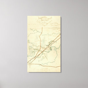 Toile Bataille de rivière de pierres - guerre civile