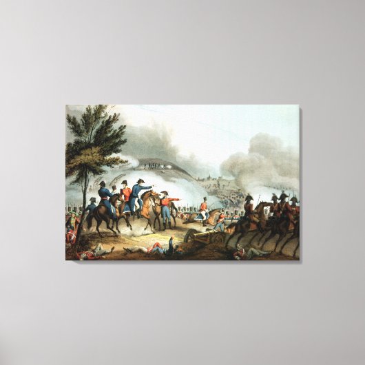 Toile Bataille de Salamanque, gravée par J. Clarke (Recto)