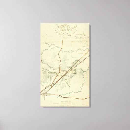 Toile Bataille de Stones River - Guerre civile Panoramiq (Recto)