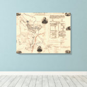 Toile Bataille de Stones River - Guerre civile Panoramiq (Insitu (Plancher de Bois))