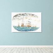 Toile Bataille de Trafalgar 1805 1998 (Insitu (Plancher de Bois))