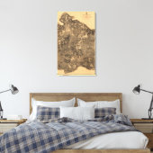 Toile Bataille du désert - Guerre civile Panoramique (Insitu(Chambre))