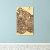 Toile Bataille du désert - Guerre civile Panoramique (Insitu (Plancher de Bois))