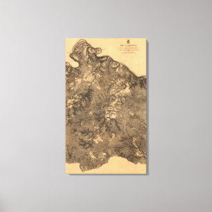 Toile Bataille du désert - Guerre civile Panoramique